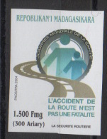 Madagascar Madagaskar 2004 Mi.2612 Sécurité Routière Road Safety Verkehrssicherheit NON DENTELE IMPERF MNH ** - Madagascar (1960-...)