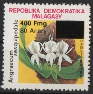 Madagascar Madagaskar 1998/1999 Angraecum Orchidée Fleur Flower Orchid Blume Vanille Surchargé Aufdruck Overprinted - Madagascar (1960-...)