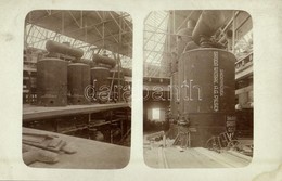 T2/T3 1913 Cservenka, Crvenka; Cukorgyár Belső, Skodaművek Tartályaival / Sugar Factory Interior, Containers Of Skoda We - Ohne Zuordnung