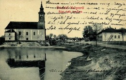 T2/T3 1909 Horgos, Római Katolikus Templom. W. L. 6015. Kiadja Bodvai Károly / Catholic Church + 'SZABADKA - BAJA 143. S - Ohne Zuordnung