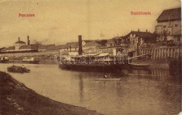 T2/T3 1908 Pancsova, Pancevo; Hajóállomás, Gőzhajó. W.L. (?) 770. / Port, Steamship (EK) - Non Classificati