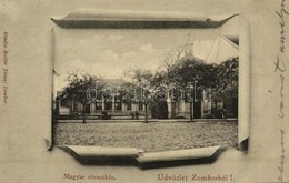 T2 1902 Zombor, Sombor; Magyar Olvasókör. Kollár József Kiadása / Hungarian Reading Club, Art Nouveau - Non Classificati