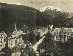 T2/T3 1918 Bad Gastein, Kurort Badgastein, Schwarzenberg-Anlagen / Spa, Foldable Card (EK) - Other & Unclassified