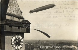 T2 1931 Graz,  II. Graf Zeppelin Fahrt über Graz / Airship Above Graz - Sonstige & Ohne Zuordnung