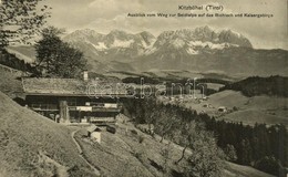 ** T2/T3 Kitzbühel (Tirol), Ausblick Vom Weg Zur Seidlalpe Auf Das Bichlach Und Kaisergebirge / Mountain Peaks - Otros & Sin Clasificación