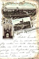 * T2/T3 1897 (Vorläufer!) Kremsmünster, Kirchdorf An Der Krems; Kirchberg, Eingang In Den Präfatenhof / Church, General  - Otros & Sin Clasificación