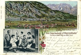 T2/T3 1902 Silz, Tiroler Sanger-Gesellschaft 'd'Oberinnthaler', Direktion Josef Förg / General View, Music Band, Floral  - Sonstige & Ohne Zuordnung