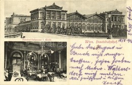 T2/T3 1903 Wien, Vienna, Bécs X. Staatsbahnhof, Bahnhof-Restaurant I. Klasse / Railway Station, Railway Restaurant, Wait - Sonstige & Ohne Zuordnung