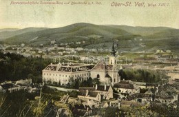 T2 1910 Vienna, Wien, Bécs XIII. Ober-St. Veit, Fürsterzbischöfliche Sommerresidenz Und Pfarrkirche / Archbishop's Summe - Otros & Sin Clasificación