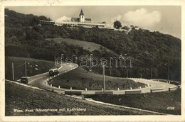 T2 1939 Wien, Vienna, Bécs XIX. Neue Höhenstrasse Mit Kahlenberg / Street View, Serpentine, Automobile, Autobus - Otros & Sin Clasificación