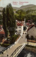 T3 1915 Sarajevo, Cobanija Brücke / Cobanija Bridge, Mosque + 'M. Kir. Székesfehérvári 17. Népkölkelő Parancsnokság I. H - Otros & Sin Clasificación