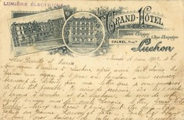 T2/T3 1903 Bagneres-de-Luchon, Le Grand Hotel / Hotel, Art Nouveau (EK) - Other & Unclassified