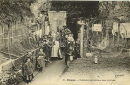 T1/T2 Dieppe, Habitation De Pecheur Dans La Falaise / Fisherman's Home, Folklore - Otros & Sin Clasificación