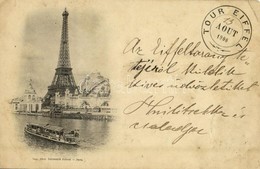 * T3 1900 Paris, Tour Eiffel / Tower, Steamship (Rb) - Other & Unclassified