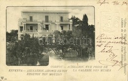 T2/T3 1902 Corfu, Corfou, Kerkyra; Achillion, Vue Prise De La Galerie Des Muses / Achilleion Palace. 10 Ga. (EK) - Andere & Zonder Classificatie