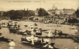 ** T1/T2 Kingston Upon Thames, Kingston-on-Thames; The River, Boats - Andere & Zonder Classificatie