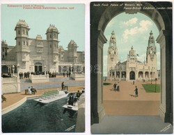 ** 1908 London, Franco-British Exhibition - 4 Postcards - Andere & Zonder Classificatie