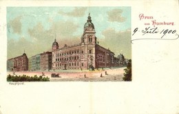 T2 1900 Hamburg, Hauptpost / Post Office - Unclassified