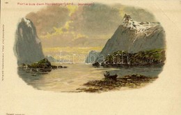 ** T3 Bergen, Hardangerfjord. Kunstanstalt Paul Finkenrath Litho (EB) - Sonstige & Ohne Zuordnung