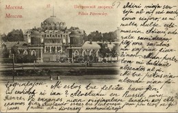 T2/T3 1913 Moscow, Moscou; Palais Pétrowsky / Petroff Road Palace Hotel (EK) - Altri & Non Classificati