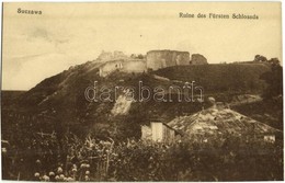 ** T4 Suceava, Suczawa, Szucsáva; Ruine Des Fürsten Schlosses / Cetatea De Scaun A Sucevei / Castle Ruins (cut) - Otros & Sin Clasificación