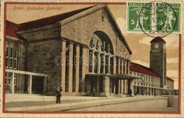 T2/T3 1921 Basel, Badischer Bahnhof / Railway Station. TCV Card (EK) - Other & Unclassified