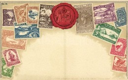 ** T2 New Zealand / Stamps Of New Zealand. Carte Philatelique Ottmar Zieher No. 59. Litho - Sin Clasificación