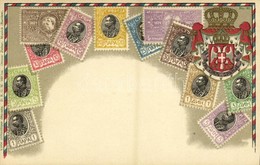 ** T1/T2 Stamps And Coat Of Arms Of Serbia. Carte Philatelique Ottmar Zieher No. 31. Litho - Zonder Classificatie