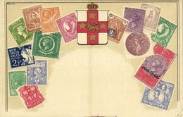 ** T2 New South Wales / Stamps, Coat Of Arms Of New South Wales. Carte Philatelique Ottmar Zieher No. 51. Litho - Unclassified