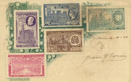 T2/T3 1900 Paris, Exposition Universelle / Memorial Stamps, Floral (EK) - Zonder Classificatie