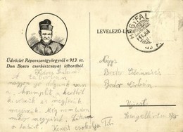 * T2/T3 Üdvözlet Répceszentgyörgyről A 913. Sz. Don Bosco Cserkészcsapat Táborából. Légy Résen! / Hungarian Scout Camp P - Non Classificati