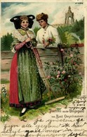 * T2/T3 Trachten Aus Der Umgegend Von Bad Oeynhausen, Verlag V. Gust. Kaufmann, No. 2306. / Traditional Costumes From Ba - Ohne Zuordnung