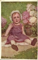 ** T2 Little Girl With Flowers, B.K.W.I. 468-4 - Zonder Classificatie