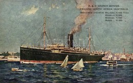 * T2/T3 1923 P. & O. Branch Service, England-South Africa-Australia, Twin-Screw Steamers Beltana, Benalla, Berrima, Bord - Unclassified