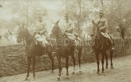 * T2/T3 Első Világháborús Osztrák-magyar Lovaskatonák / WWI K.u.K. (Austro-Hungarian) Military, Cavalrymen. Photo  (EK) - Unclassified