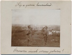 T2 1914 'Őrmester úrnak Alásan Jelentem!' Osztrák-magyar Katonák A Galíciai Fronton, Pralkowceben (Przemysl Mellett), Mö - Unclassified