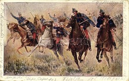 T2/T3 1917 Győzelmes Lovasütközet! / Austro-Hungarian (K.u.K.) Military Art Postcard, Hussars (EK) - Unclassified