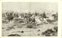 * T2/T3 K.u.K. (Austro-Hungarian) Military Art Postcard, Cossack Soldiers (EK) - Ohne Zuordnung