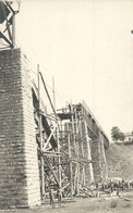* T2 1917 Osztrák-magyar Katonák és Hidászok Jezierzany-Teresinau (Galícia) Közötti Felrobbantott Híd Helyreállítása Köz - Ohne Zuordnung