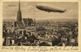 * T2/T3 Wien, Vienna, Bécs; Stefansdom, Panorama / General View With Airship (EK) - Sin Clasificación