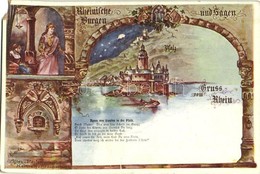 ** T4 Burg Pfalzgrafenstein, Agnes V. Staufen Erwartet Heinrich V. Braunsehweig; Rheinische Burgen Und Sagen, Josef Wewe - Non Classificati