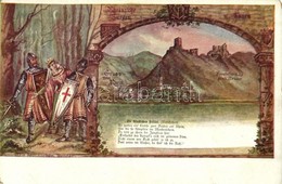 ** T2/T3 Bornhofen, Burg Liebenstein, Die Feindlichen Brüder; Rheinische Burgen Und Sagen, Josef Wewerka / Knights, Lady - Non Classificati