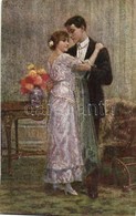 ** T2 Romantic Couple, Italian Art Postcard, Ars Parva 371-4. S: Busorini - Non Classificati