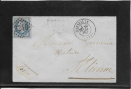 France N°29 Oblitéré GC 2240 & Type 17 Marseille (12)  - 1870 - TB - 1863-1870 Napoleon III With Laurels