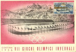 * T2/T3 1956 Cortina, VII Giochi Olimpici Invernali / 1956 VII Winter Olympic Games In Cortina D'Ampezzo, Misurina Track - Zonder Classificatie