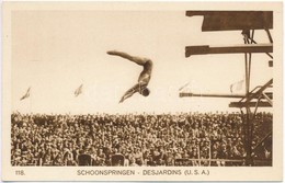 ** T1 1928 Amsterdam, Olympische Spelen. Schoonspringen, Desjardins (USA) / 1928 Summer Olympics. Diving, Desjardins Fro - Sin Clasificación