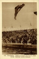 ** T1 1928 Amsterdam, Olympische Spelen. Zwemmen, Ribschläger (Duitschland) In De Tweede Serie Duiken / 1928 Summer Olym - Non Classés