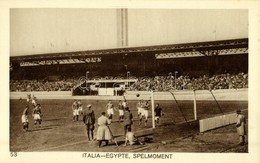 ** T1 1928 Amsterdam, Olympische Spelen. Italia-Egypte, Spelmoment / 1928 Summer Olympics. Italy-Egypt Football Match - Zonder Classificatie