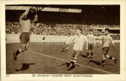 ** T1 1928 Amsterdam, Olympische Spelen. De Uruguay Keeper Redt Schittered / 1928 Summer Olympics. Uruguay-Argentina Foo - Non Classés