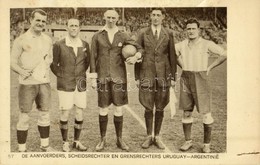 ** T2/T3 1928 Amsterdam, Olympische Spelen. De Aanvoerders, Scheidsrechter En Grensrechters Uruguay-Argentinie / 1928 Su - Sin Clasificación
